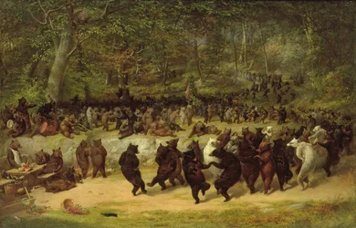 Der Bärentanz, um 1850